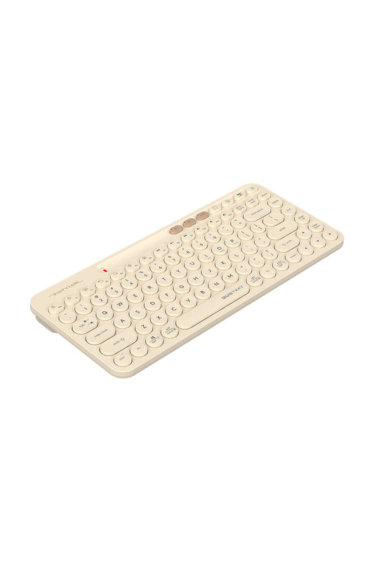 A4Tech - A4Tech FBK36C AS Cafe Latte Compact Rechargeable QuietKey Keyboard - cafe-latte