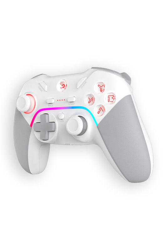 BLOODY - Bloody GPW70 Sports White Dual Mode Hall Trigger Wireless Gamepad - sports-white