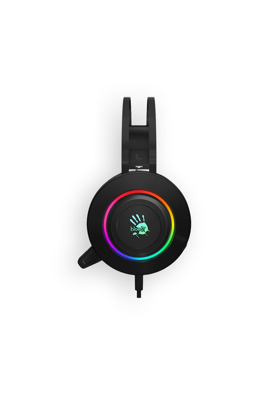 BLOODY - Bloody G521 Black Over-Ear Virtual 7.1 USB Wired Gaming Headset - black