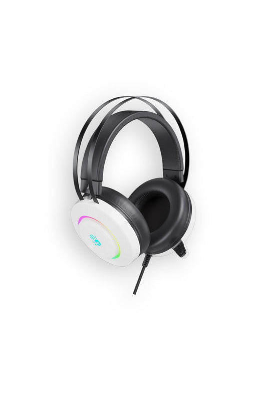 BLOODY - Bloody G521 White Over-Ear Virtual 7.1 USB Wired Gaming Headset - white
