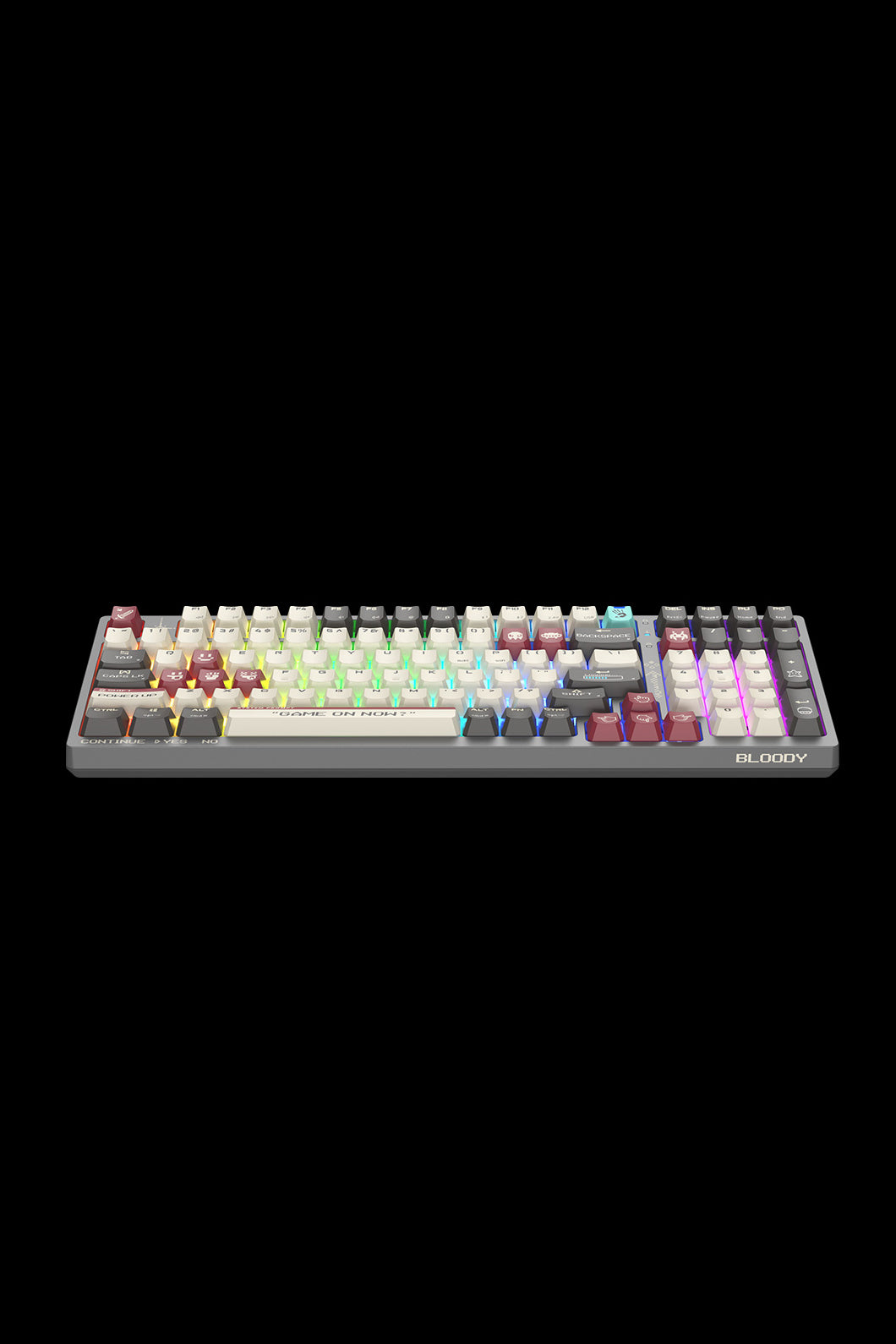 BLOODY - WS98 Dual Core Mechanical Keyboard - pixels-red