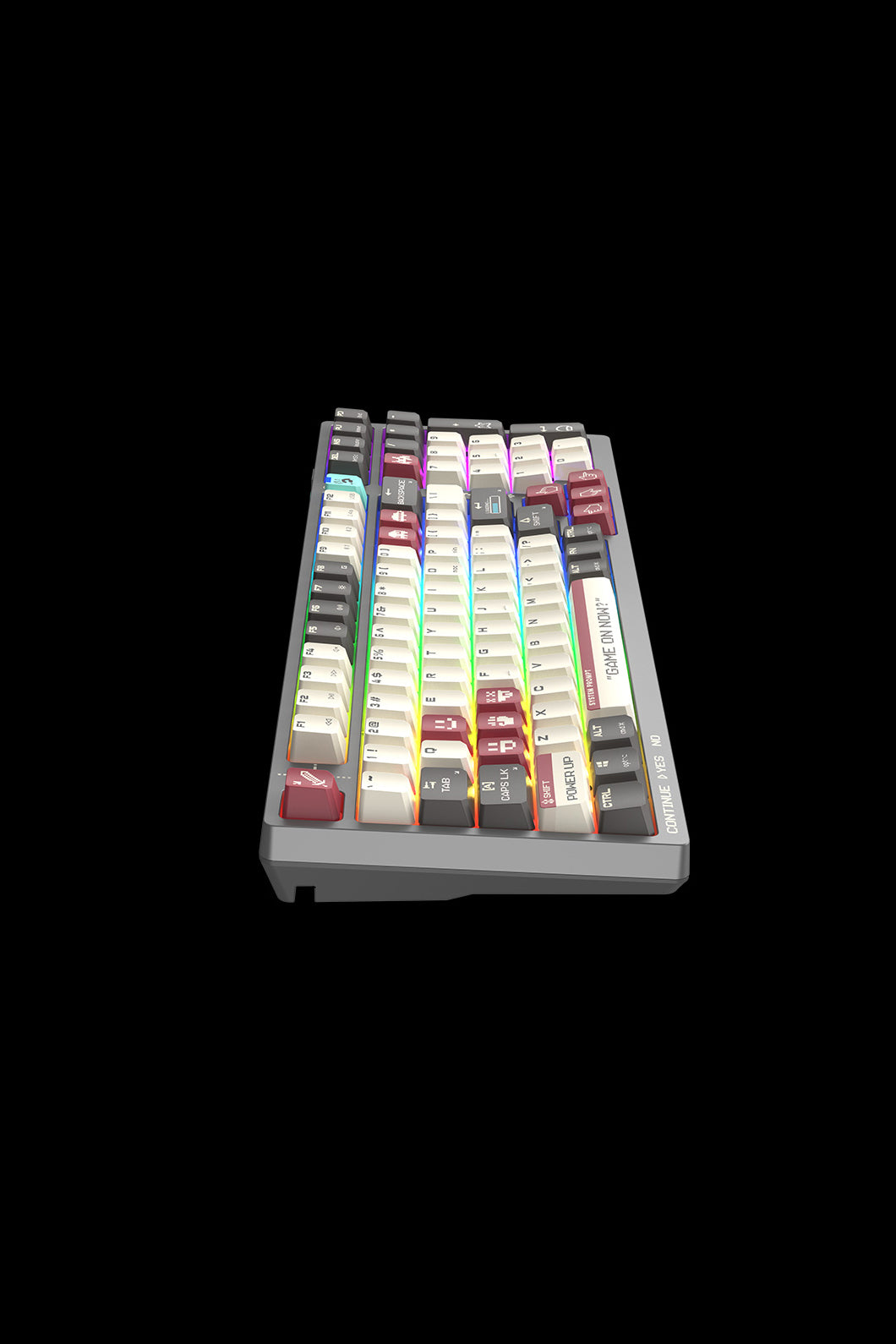 BLOODY - Bloody WS98 Pixels Red 80% Dual Core Wireless Mechanical Keyboard - pixels-red