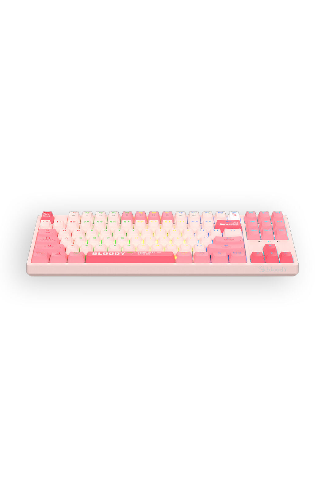 BLOODY - Bloody S87 Energy Pink TKL BLMS Mechanical Keyboard - energy-pink