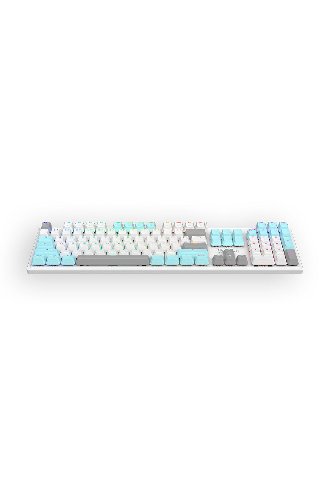 BLOODY - Bloody S520N BLMS Icy White Full-Size High-Speed RGB Gaming Keyboard - icy-white