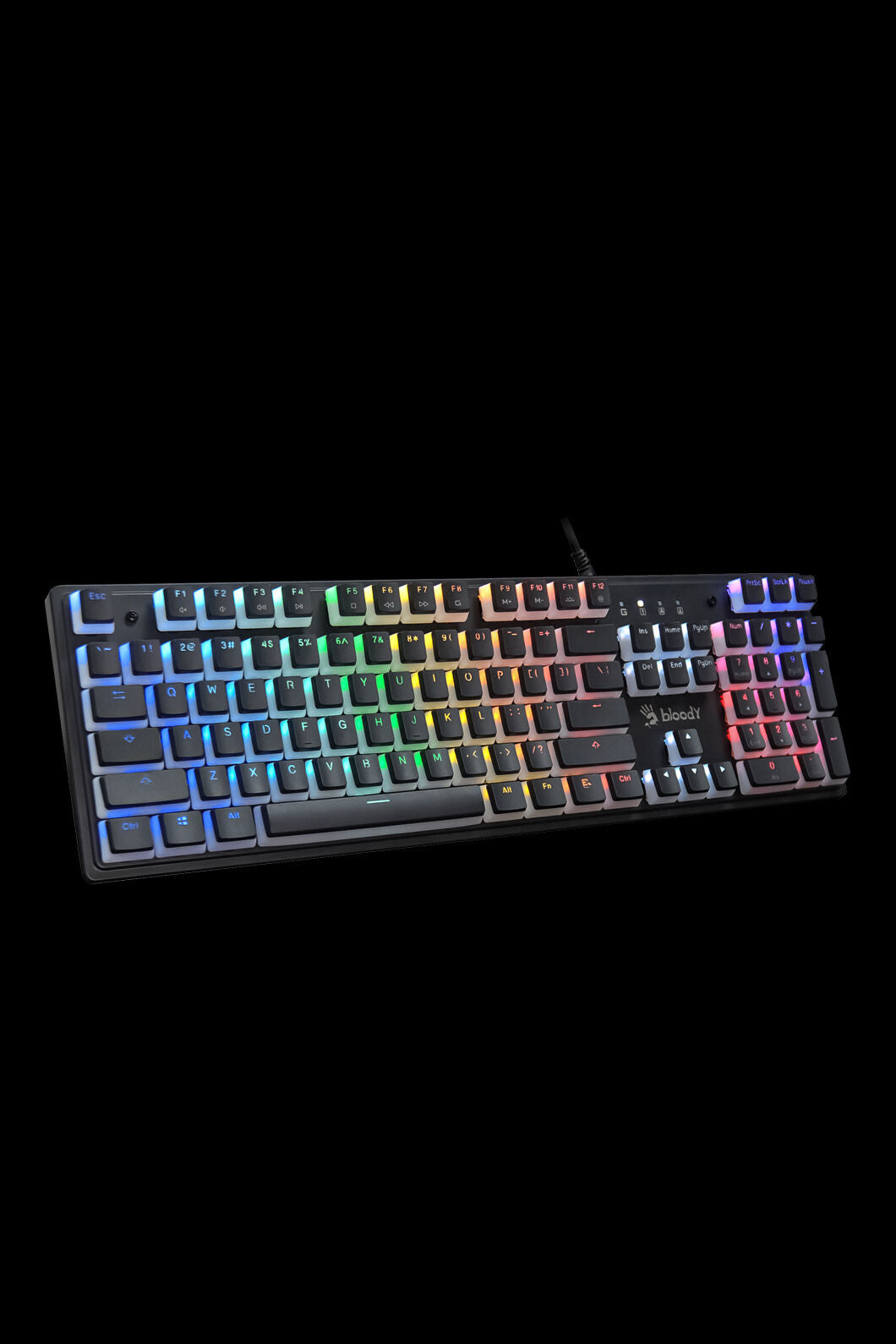 BLOODY - S520N BLMS Red Mechanical Keyboard - pudding-black