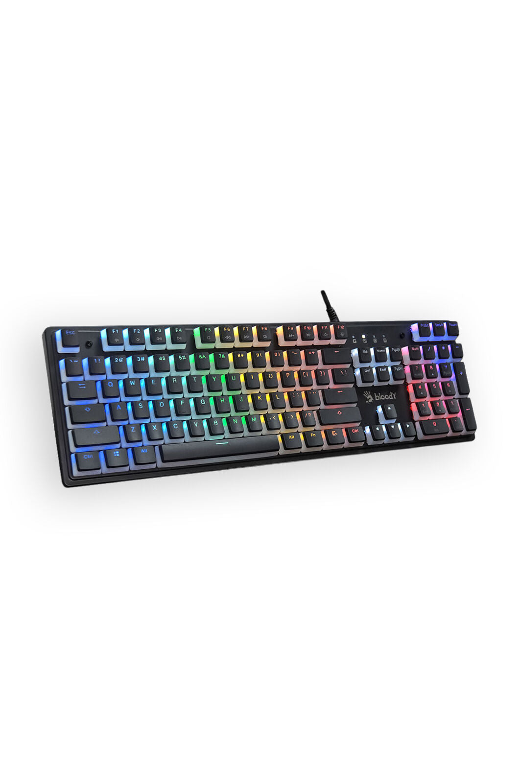 BLOODY - Bloody S520N BLMS Pudding Black Full-Size High-Speed RGB Gaming Keyboard - pudding-black