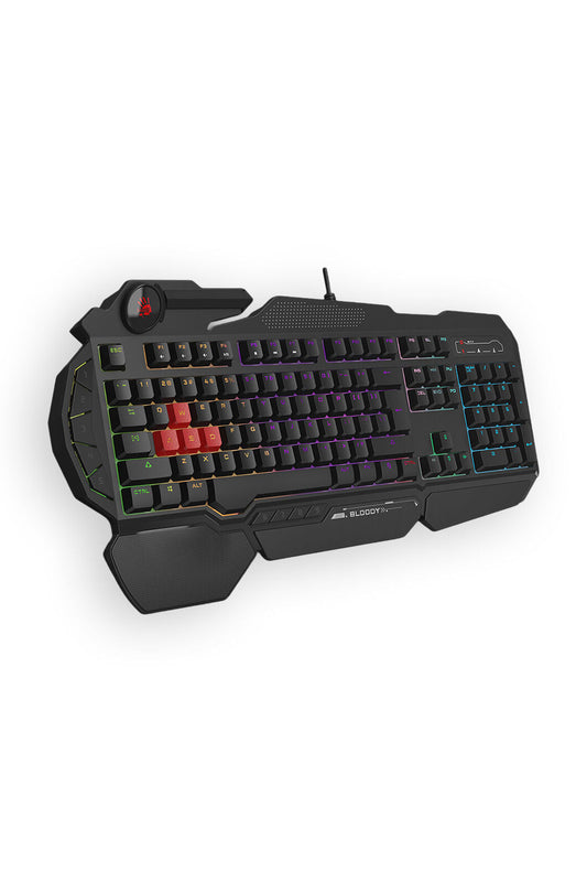 BLOODY - Bloody B310N Black USB Wired Full-Size Neon Backlit Gaming Keyboard - black