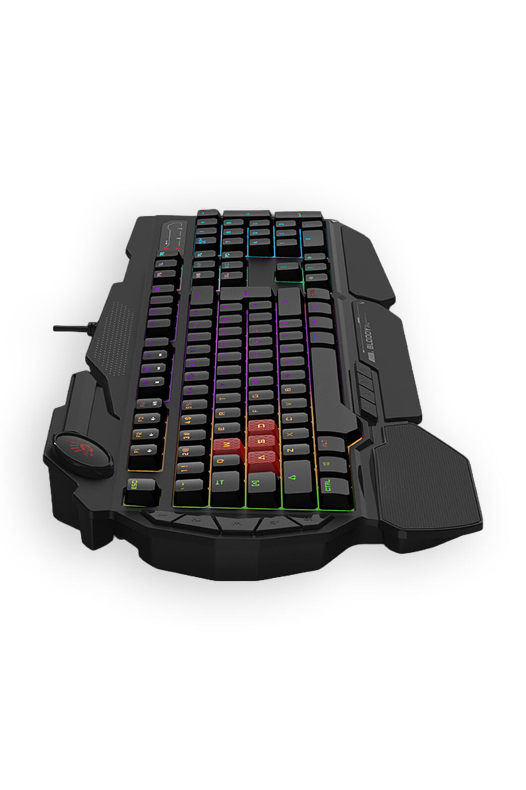 BLOODY - Bloody B310N Black USB Wired Full-Size Neon Backlit Gaming Keyboard - black