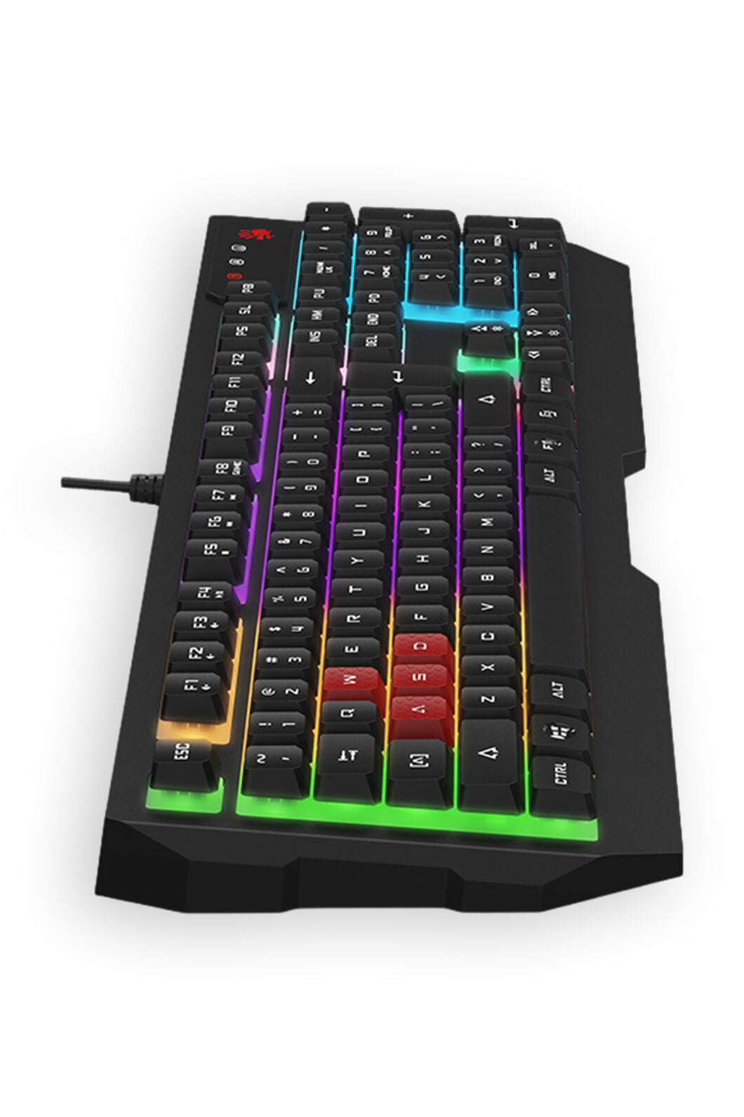 BLOODY - Bloody B135N Black USB Wired Full-Size Neon Backlit Gaming Keyboard - black