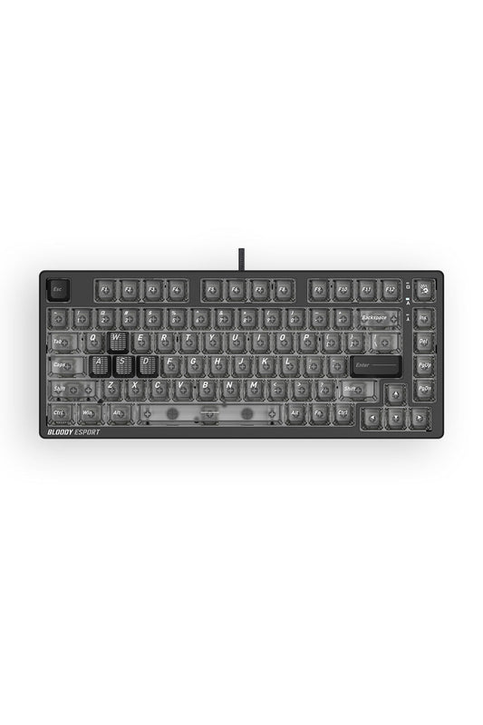 BLOODY - Bloody MS76 Stellar Black 75% Magnetic HE RGB Gaming Keyboard - stella-black
