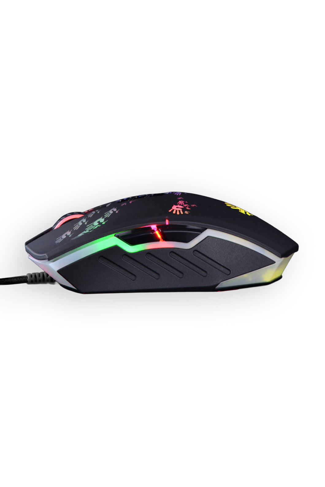 BLOODY - Bloody A60 Light Strike Black Wired 6200 CPI Optical Gaming Mouse - black