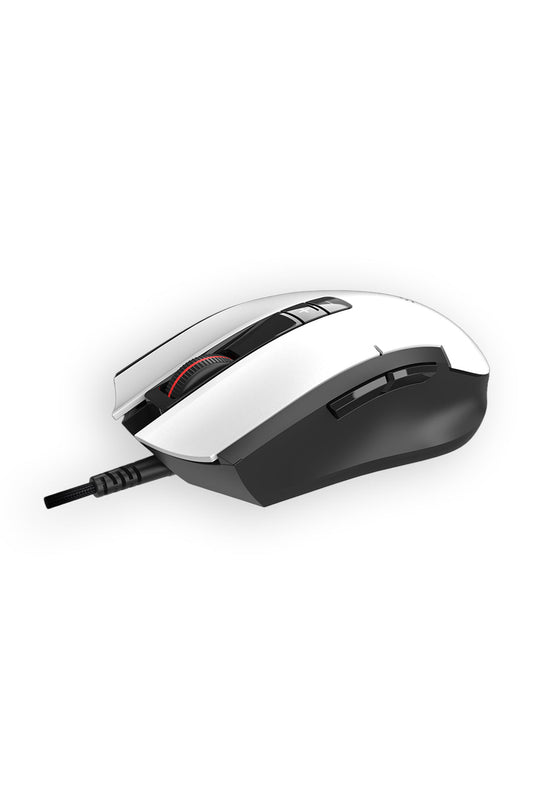 BLOODY - Bloody ES8 Lightweight Esports Panda White Symmetric 7-Button Esports Gaming Mouse - panda-white
