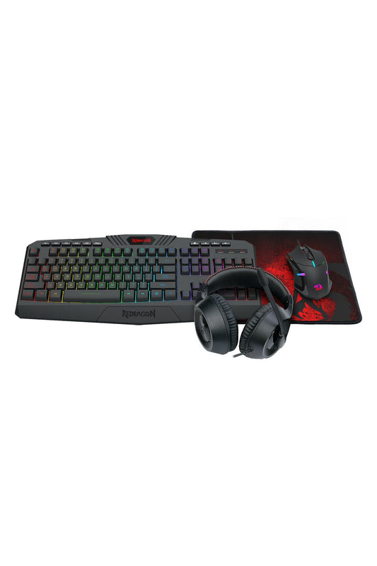 REDRAGON - Redragon S101 BA 3 4-in-1 Combo Black Gaming Peripheral Bundle - black