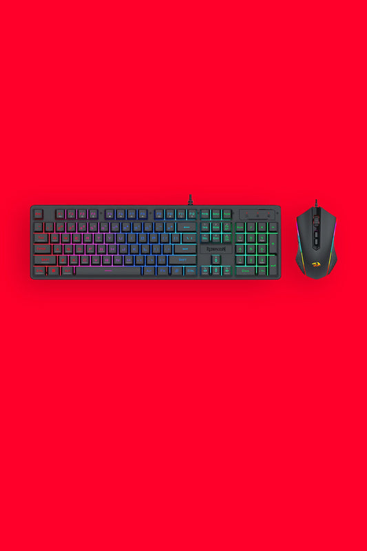 REDRAGON - S107-RGB-BA Membrane Keyboard Combo - black