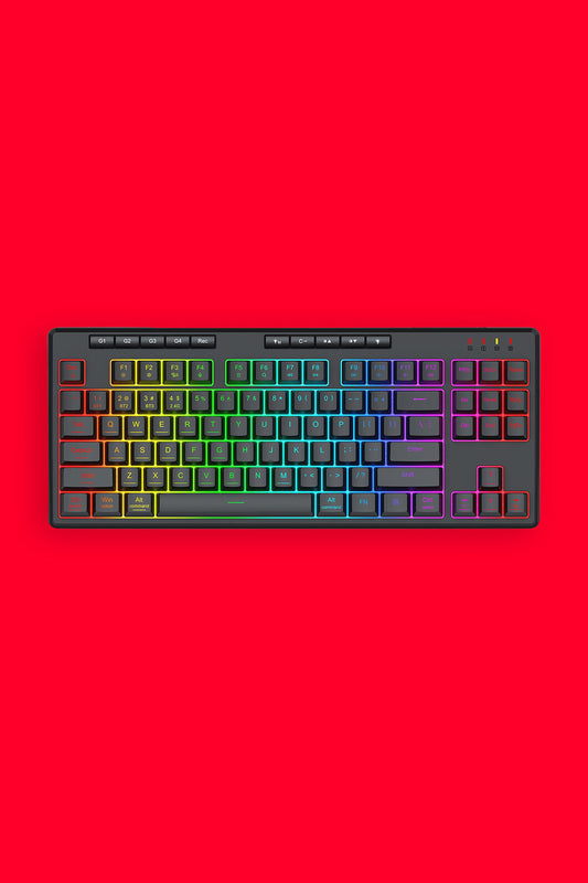 REDRAGON - K516RGB-PRO Shiva 87 Key Keyboard - black