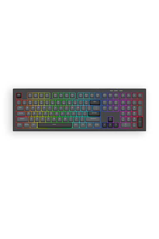 REDRAGON - K518GB-RGB Crux 108K Keyboard - grey