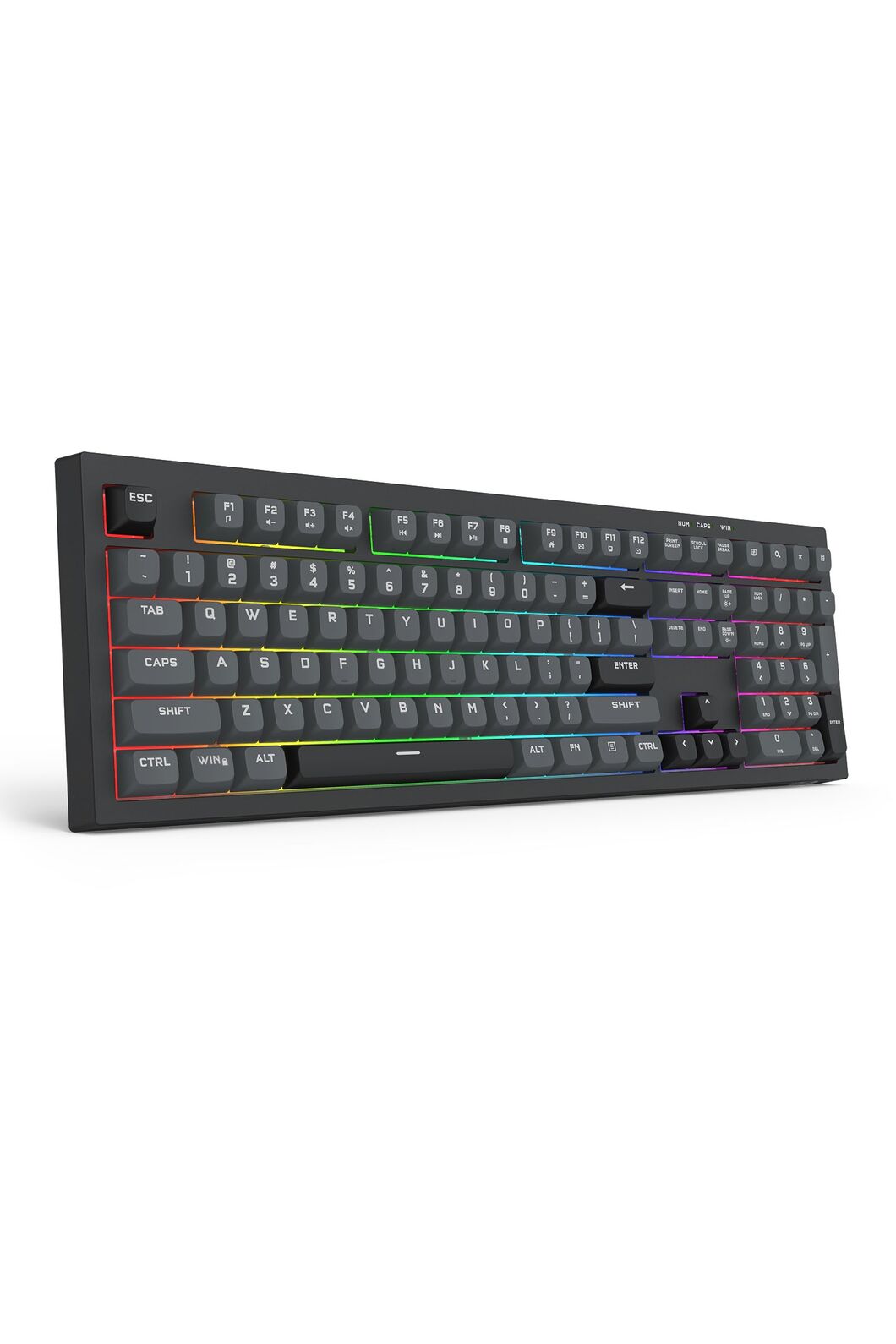 REDRAGON - K518GB-RGB Crux 108K Keyboard - grey