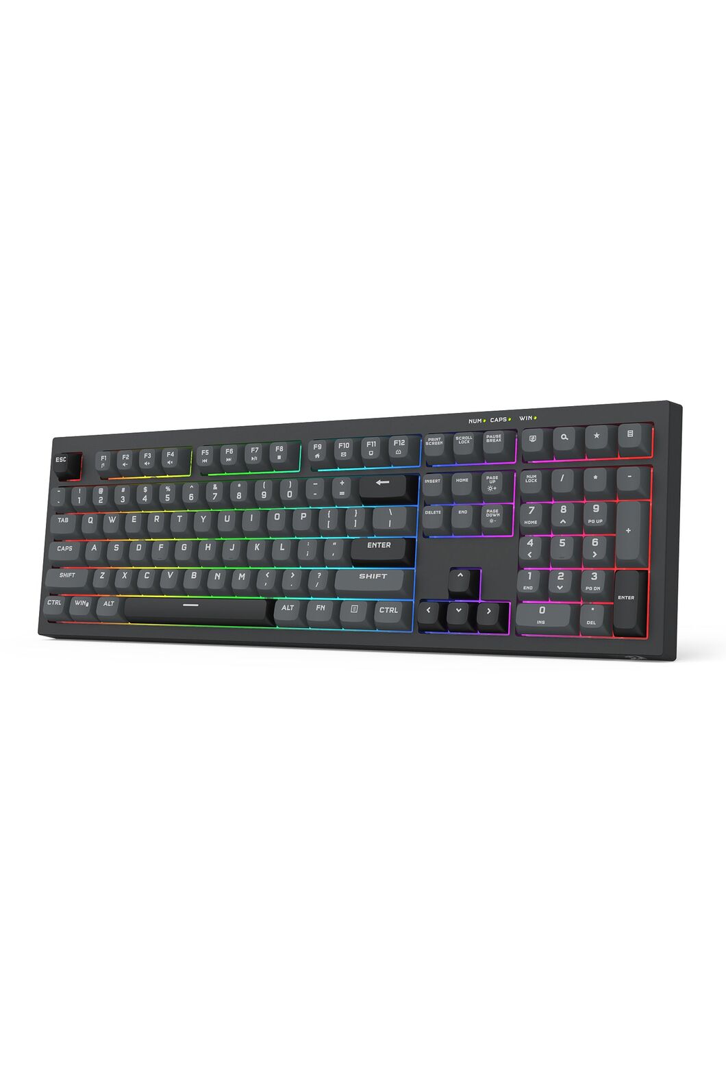 REDRAGON - K518GB-RGB Crux 108K Keyboard - grey