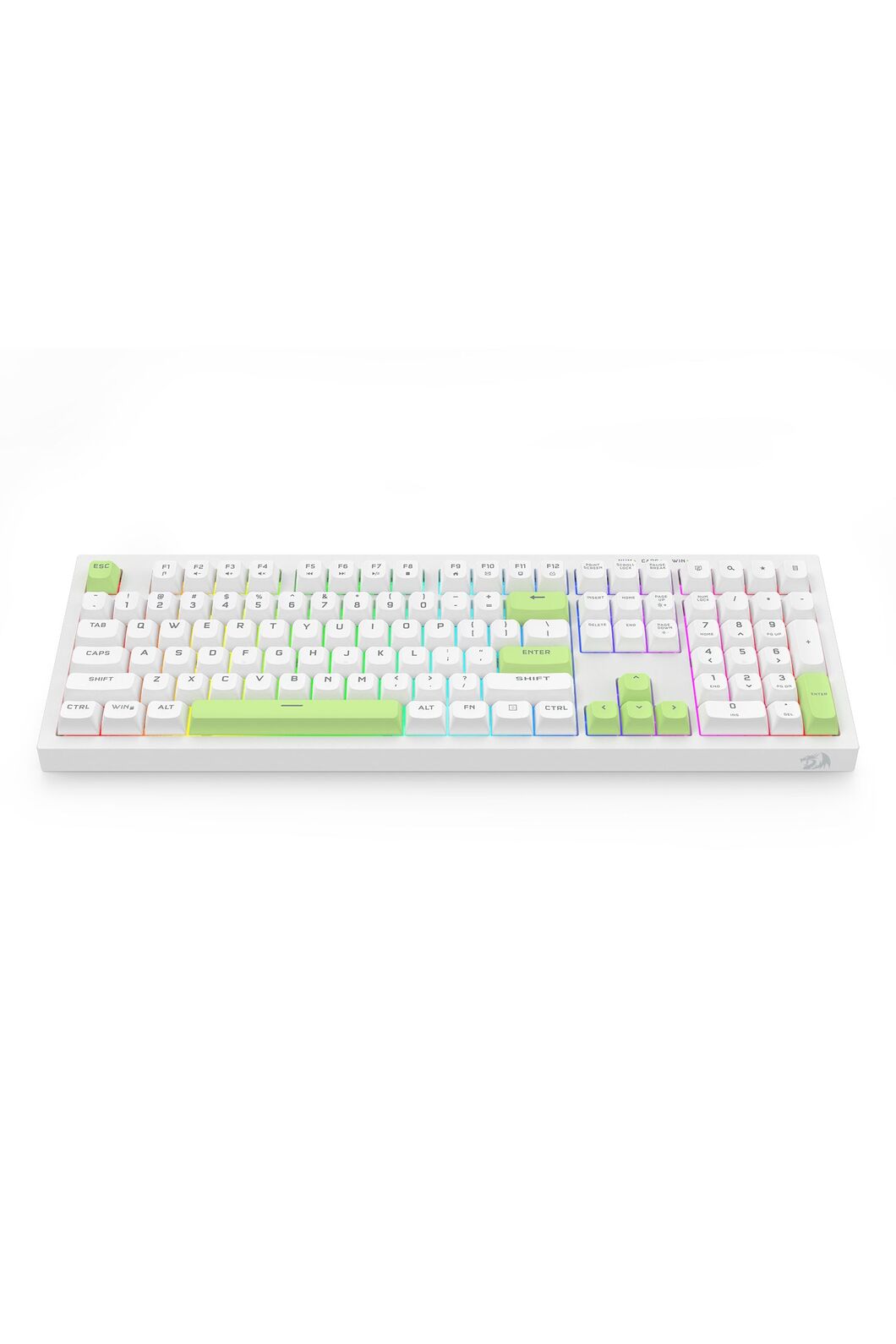 REDRAGON - K518W-RGB Crux 108K Keyboard - white