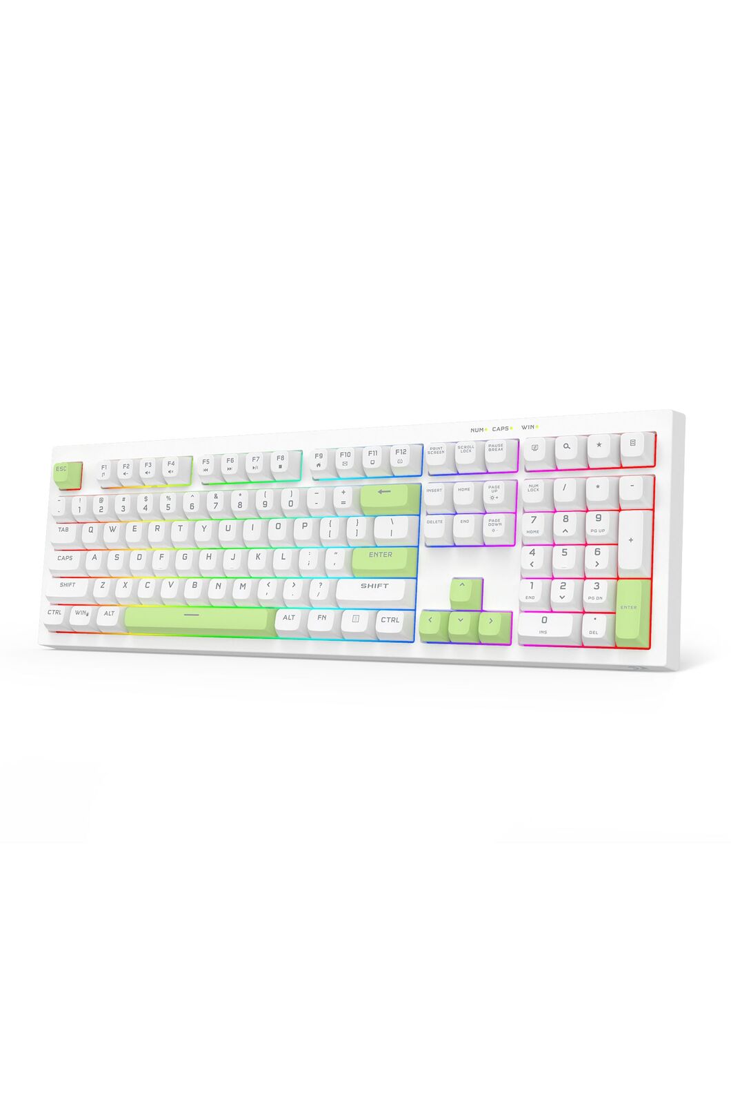 REDRAGON - K518W-RGB Crux 108K Keyboard - white