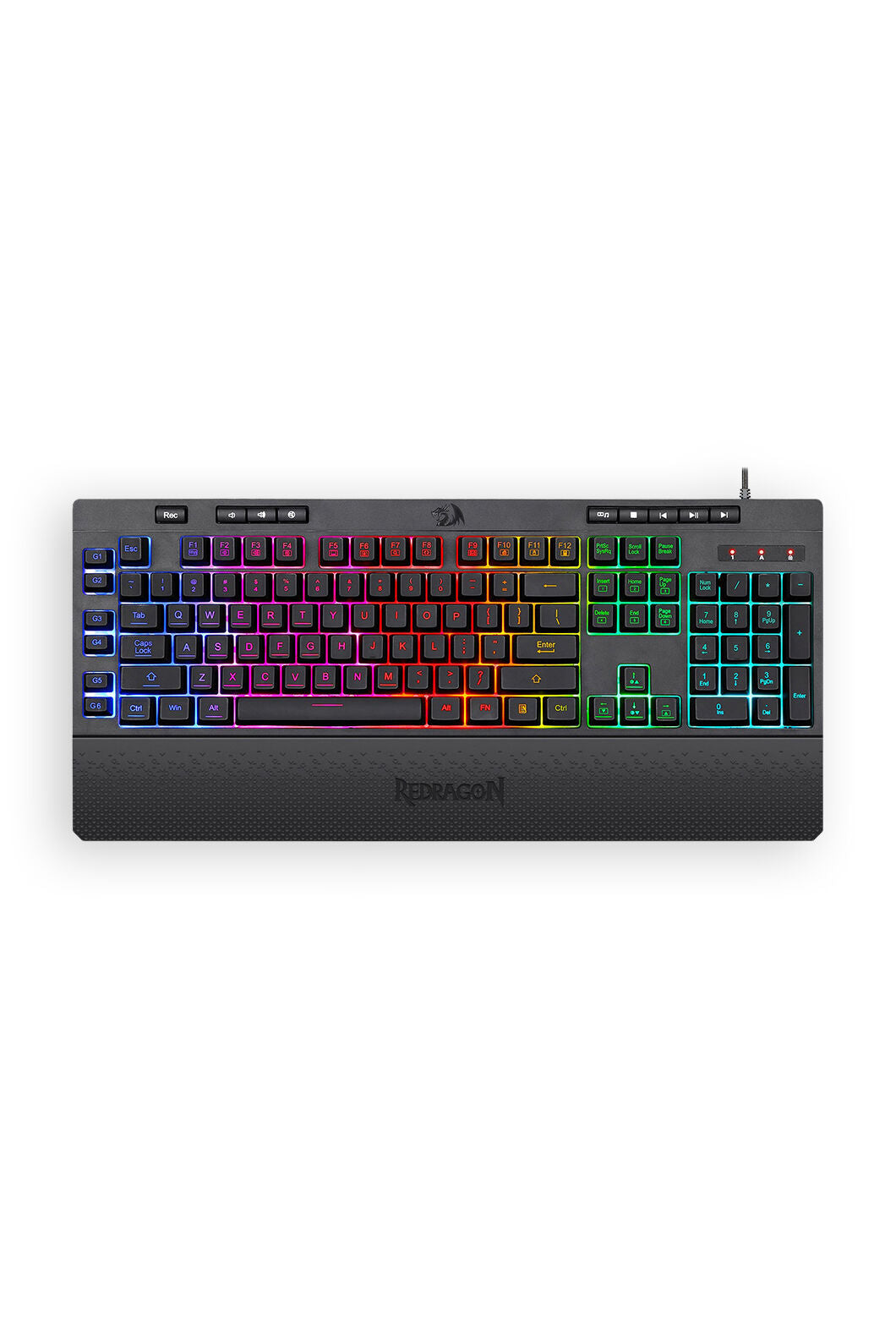 REDRAGON - K521-RGB Netherbane 104 Key Keyboard - black