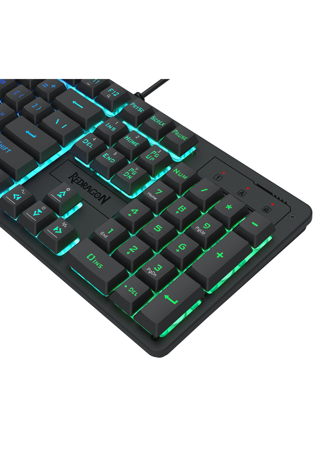 REDRAGON - Redragon K521-RGB Netherbane Black Full-Size RGB Gaming Keyboard - black