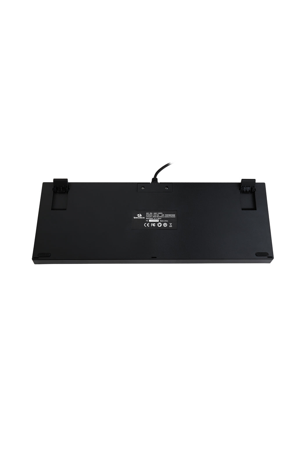 REDRAGON - Redragon K552RGB-1 Kumara Black 80% Wired Mechanical Keyboard - black