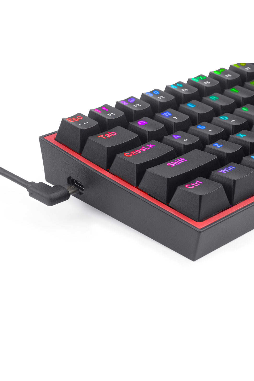 REDRAGON - K617-RGB Fizz 61 Key Wired Keyboard - grey