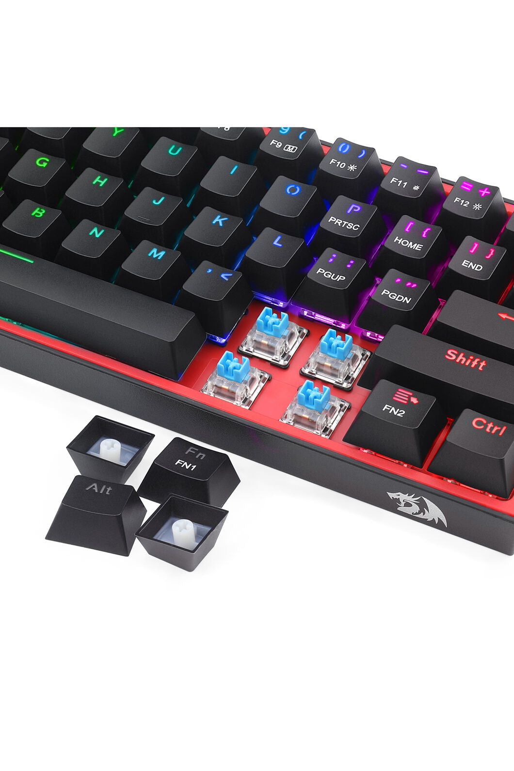 REDRAGON - K617-RGB Fizz 61 Key Wired Keyboard - grey