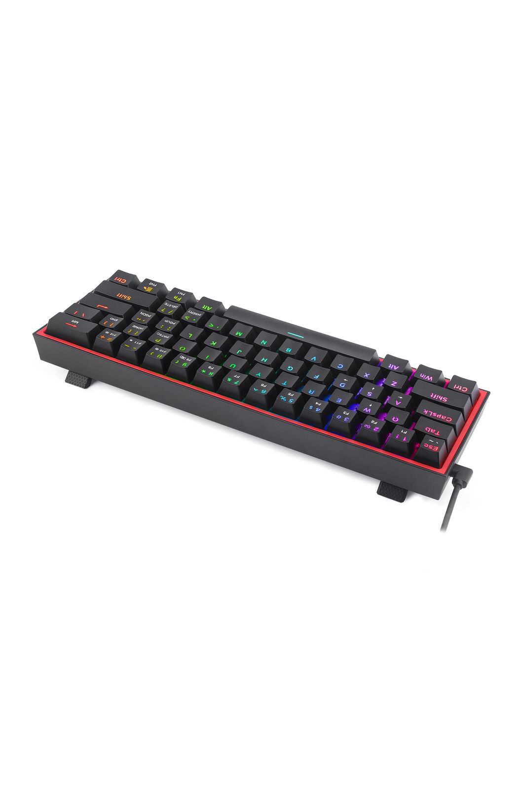 REDRAGON - K617-RGB Fizz 61 Key Wired Keyboard - grey