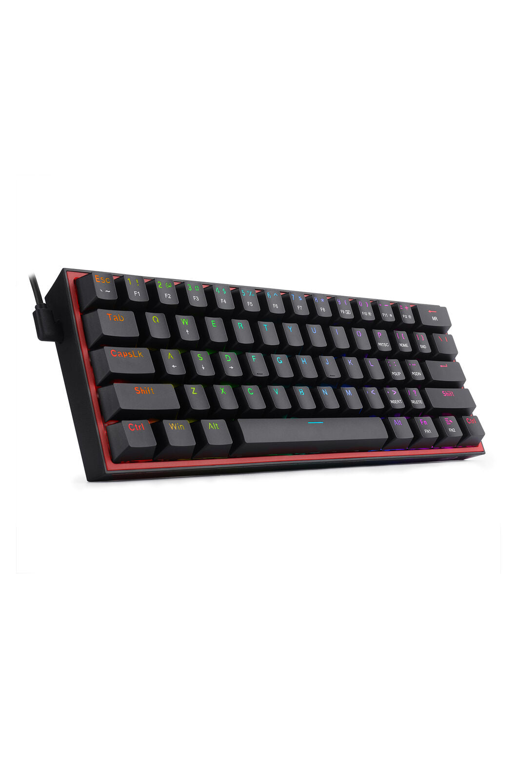 REDRAGON - K617-RGB Fizz 61 Key Wired Keyboard - grey