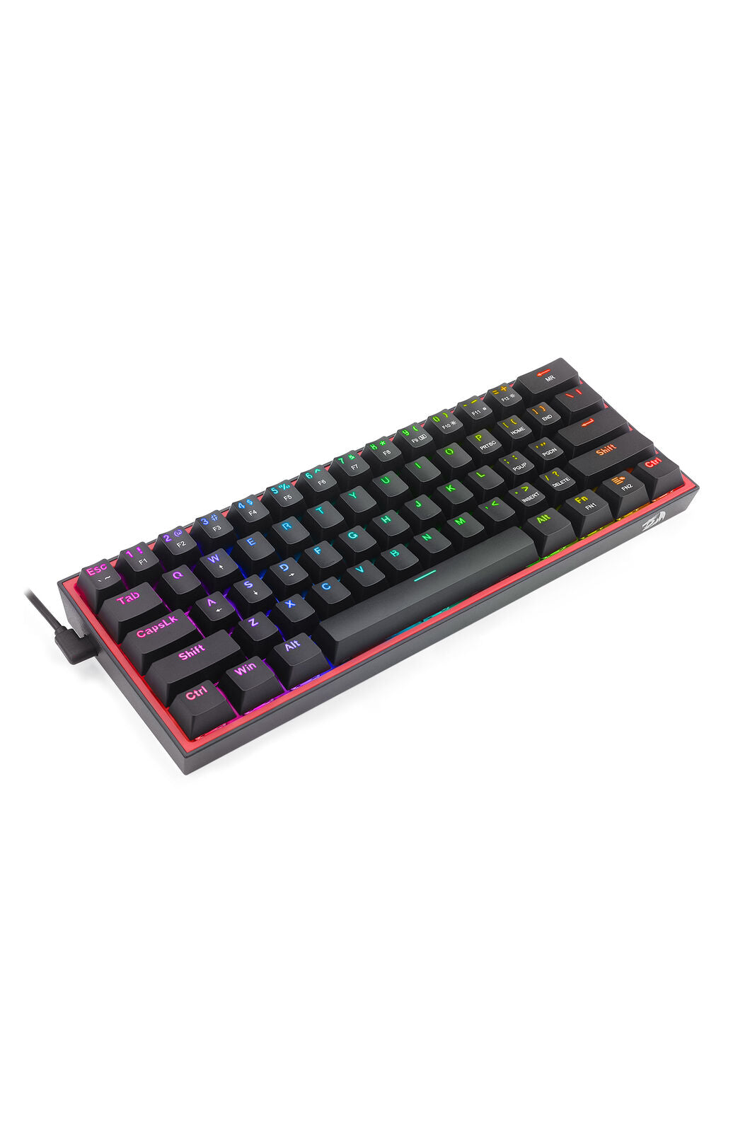 REDRAGON - K617-RGB Fizz 61 Key Wired Keyboard - grey