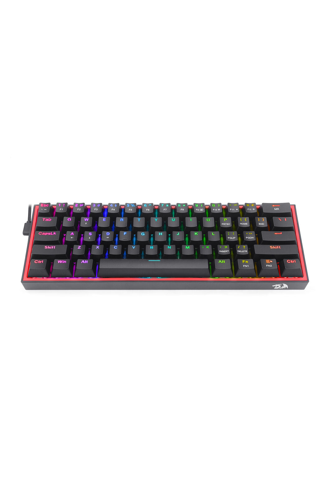 REDRAGON - K617-RGB Fizz 61 Key Wired Keyboard - grey