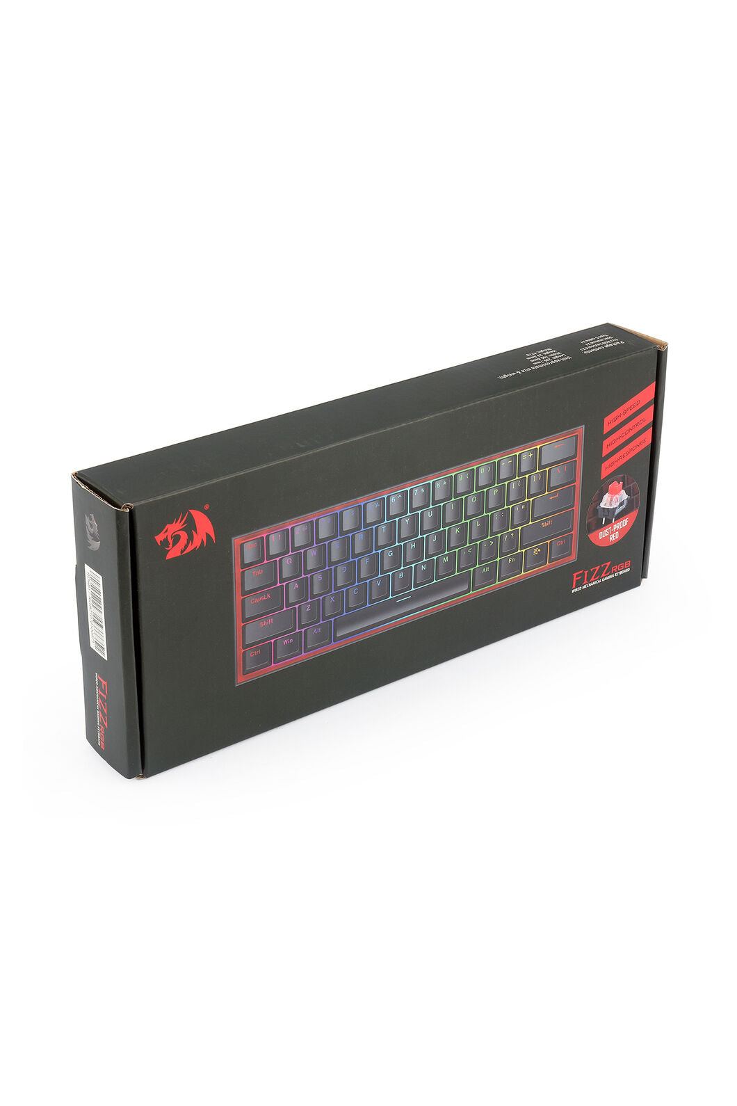REDRAGON - K617-RGB Fizz 61 Key Wired Keyboard - grey