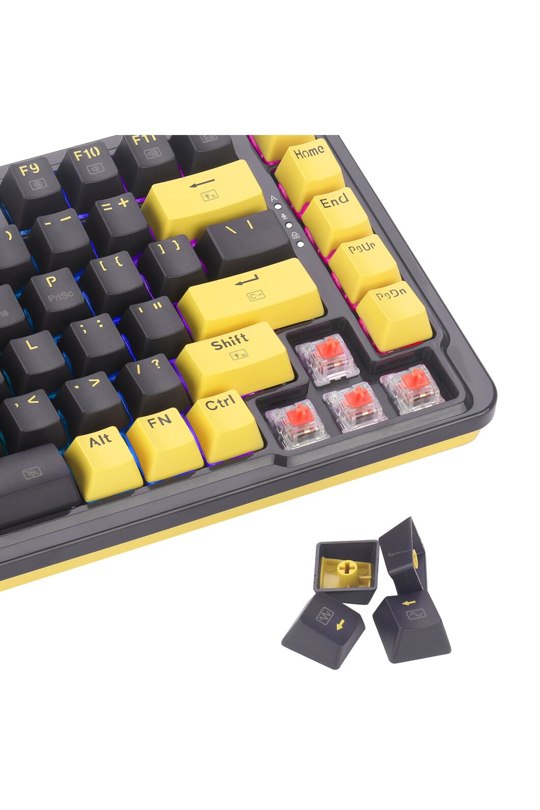 REDRAGON - K649PY-RGB Elf 75% Gasket Keyboard - black