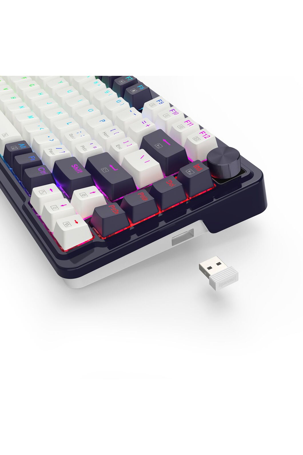 REDRAGON - K673WB-RGB-PRO 75% Gasket Keyboard - white