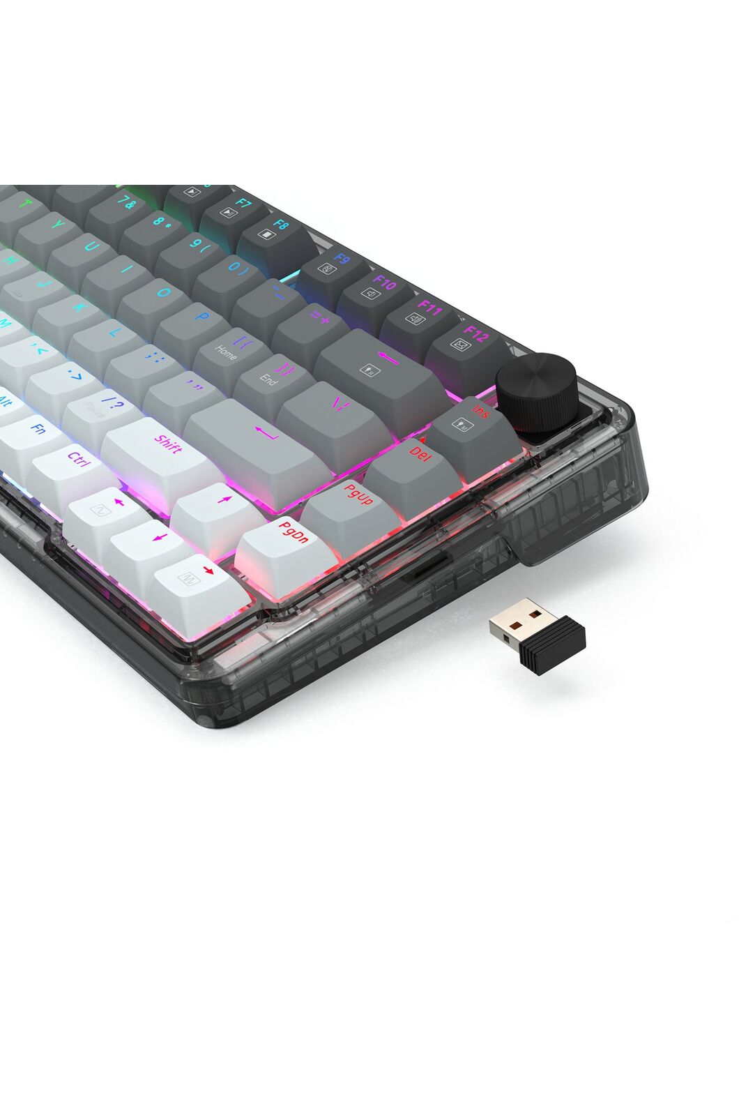 REDRAGON - K673GG-RGB-PRO 75% Gasket Keyboard - black