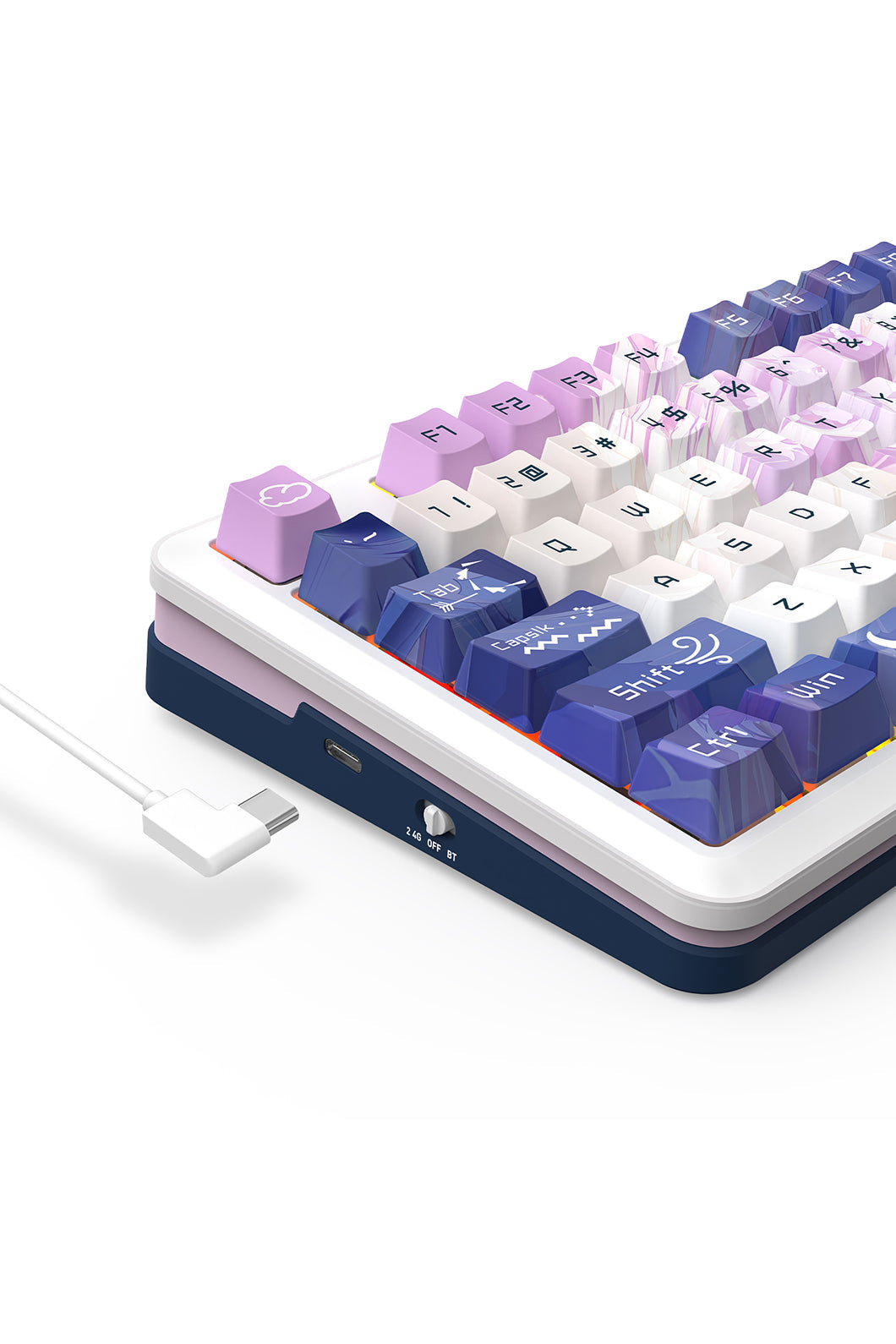 REDRAGON - K681AGC-RGB-PRO Cyrus 75% Keyboard - deep-purple