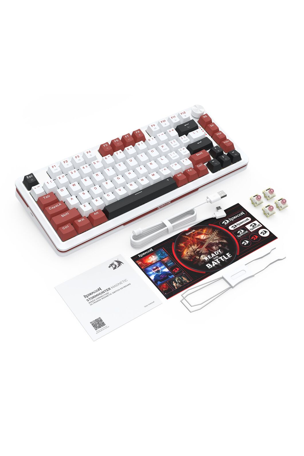 REDRAGON - K721WRB-RGB-M Stormhunter RT Keyboard - red