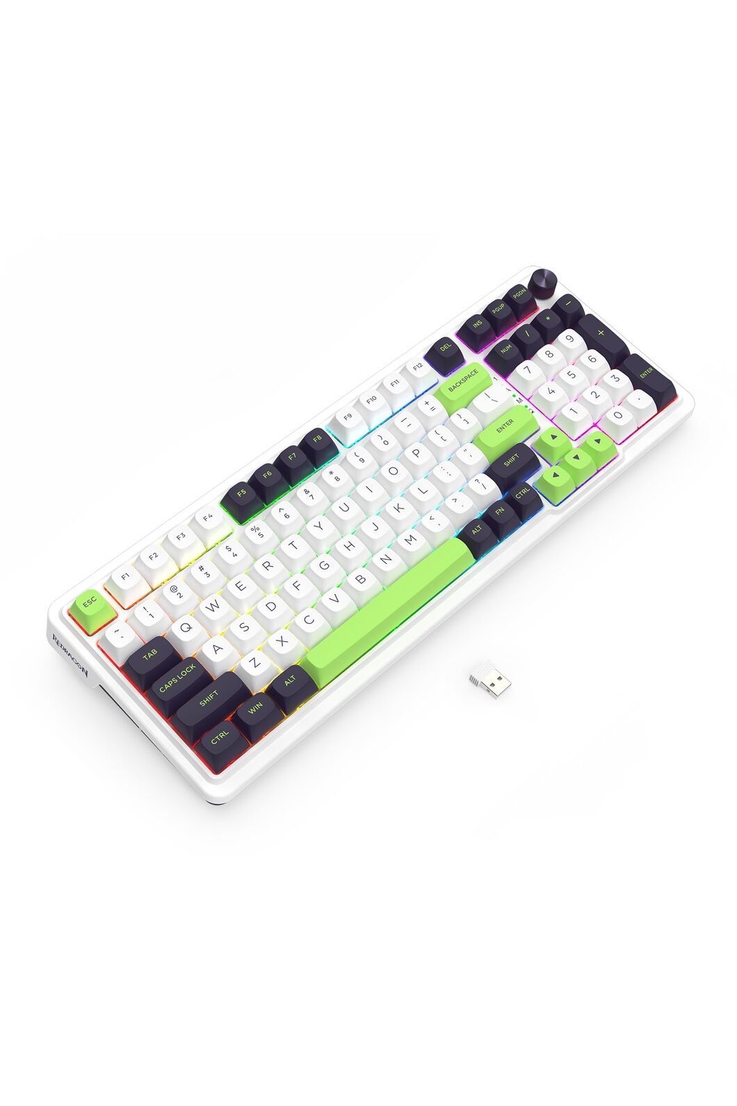 REDRAGON - K686WGB-RGB-MAX EISA 98+1 Keyboard - green