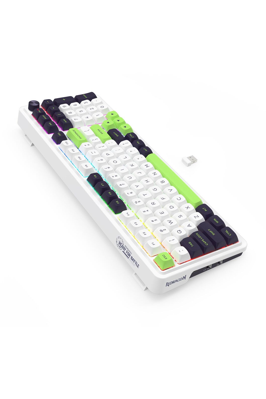 REDRAGON - K686WGB-RGB-MAX EISA 98+1 Keyboard - green