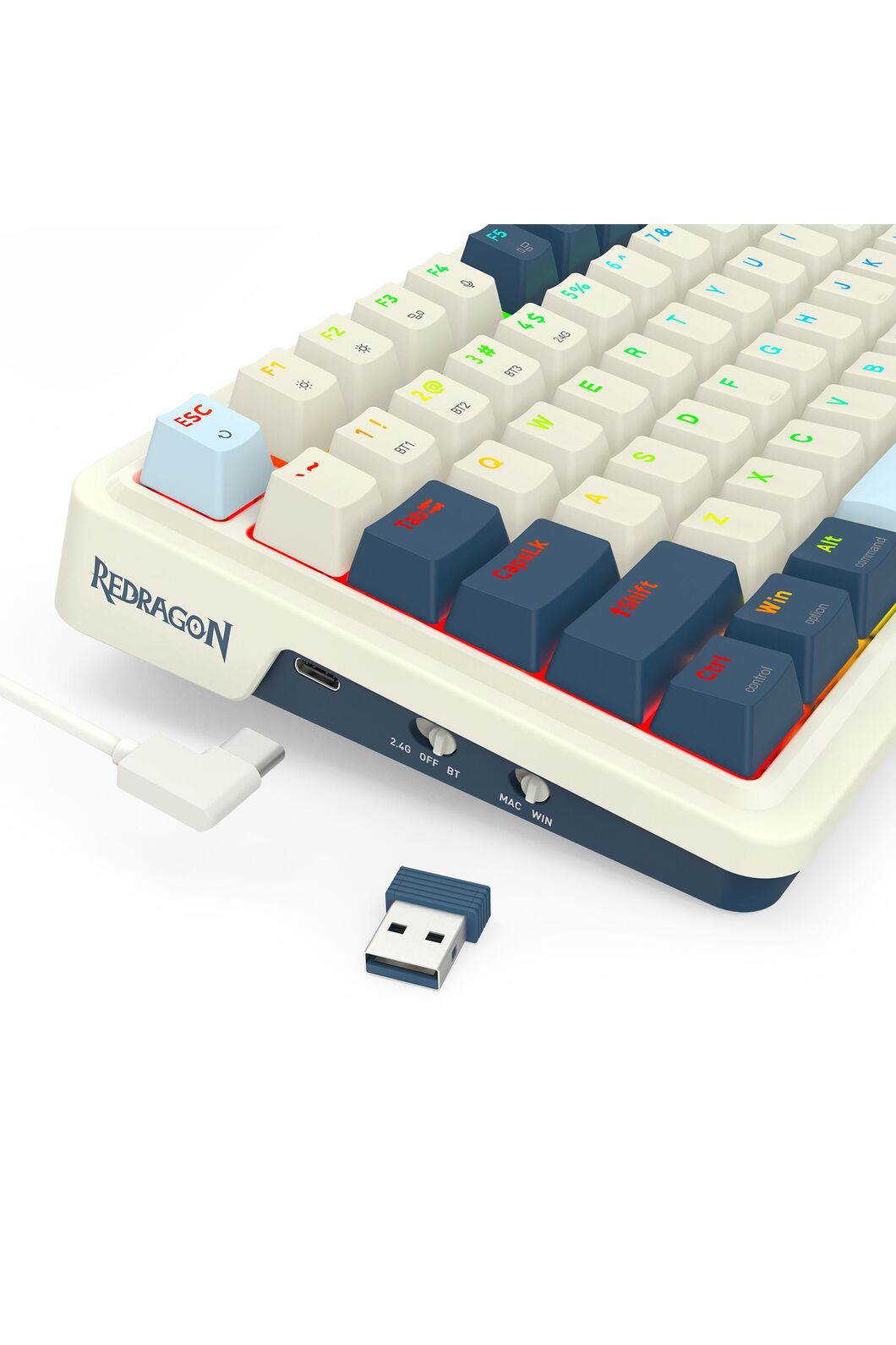 REDRAGON - K686WB-RGB-PRO EISA 98+1 Keyboard - navy