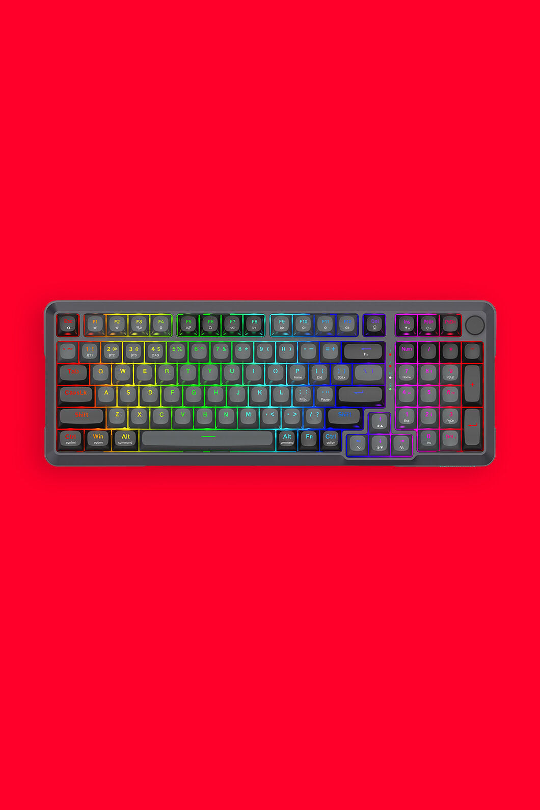 REDRAGON - K688GB-RGB-PRO Bragi Gasket Keyboard - black