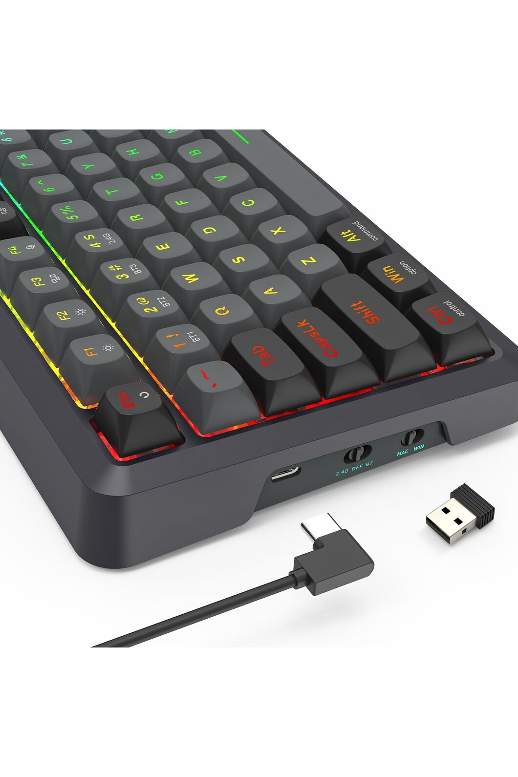 REDRAGON - K688GB-RGB-PRO Bragi Gasket Keyboard - black