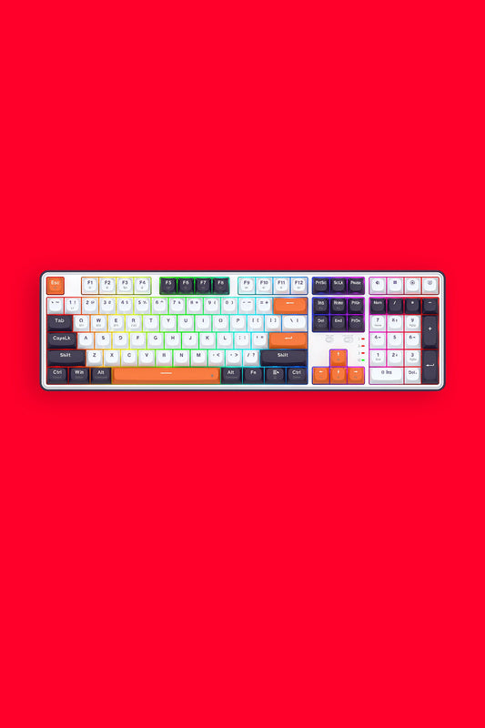 REDRAGON - K689WBO-RGB-PRO Wyvern 108K Keyboard - white