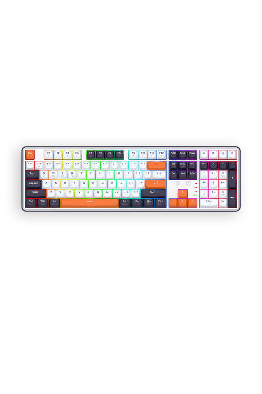 REDRAGON - K689WBO-RGB-PRO Wyvern 108K Keyboard - white