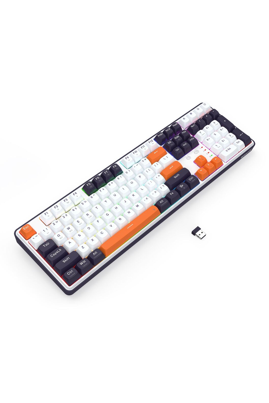 REDRAGON - K689WBO-RGB-PRO Wyvern 108K Keyboard - white