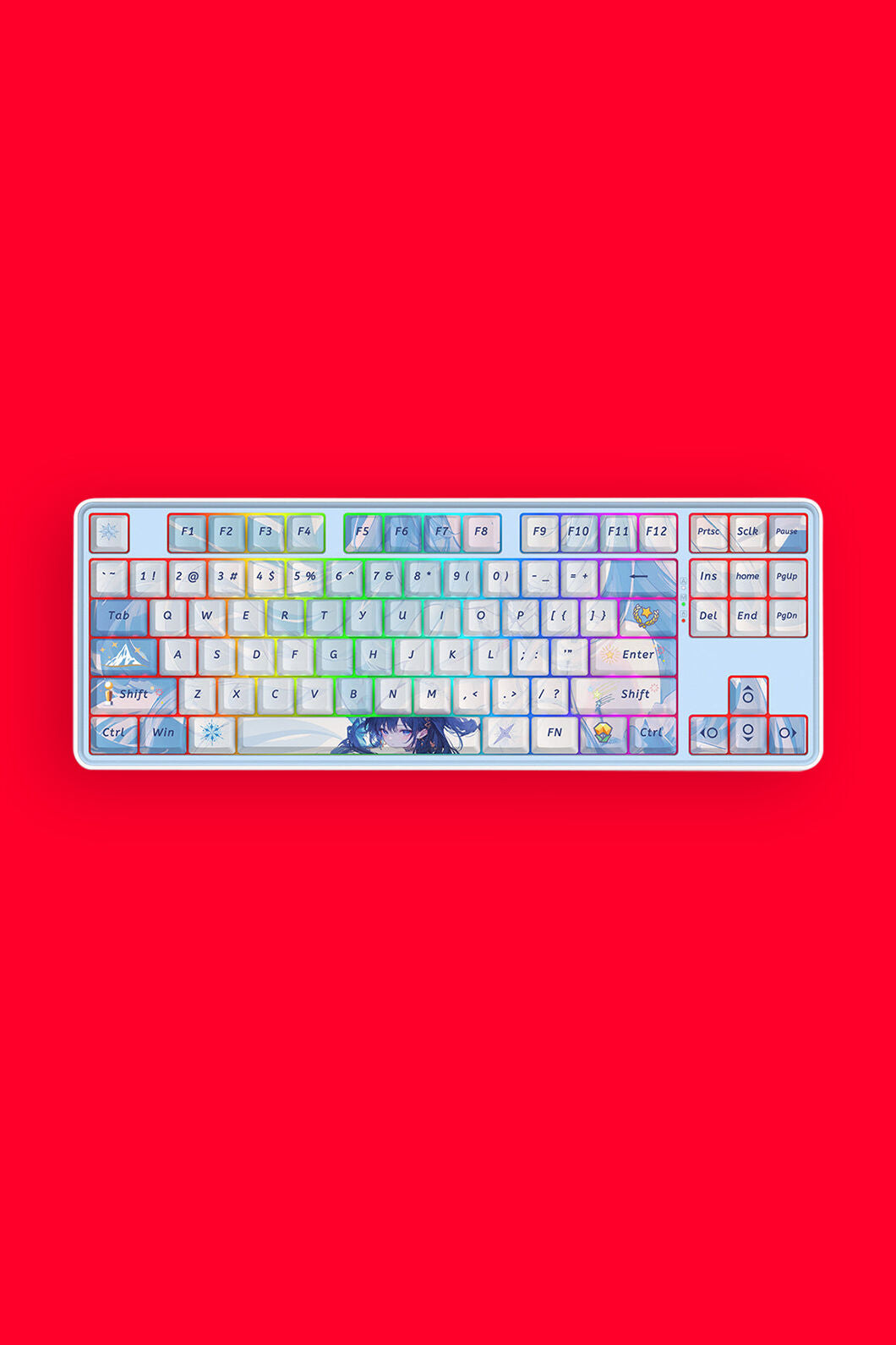 REDRAGON - K707AK-RGB-PRO S.Blade TKL Keyboard - blue