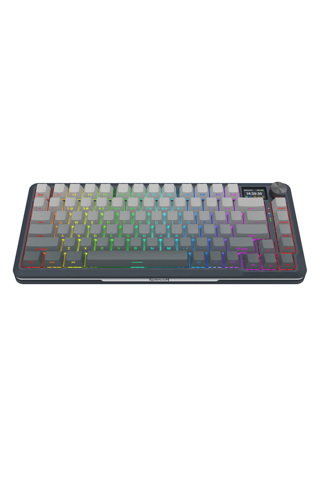 REDRAGON - K708GG-RGB-PRO Fleact 75% Keyboard - charcoal
