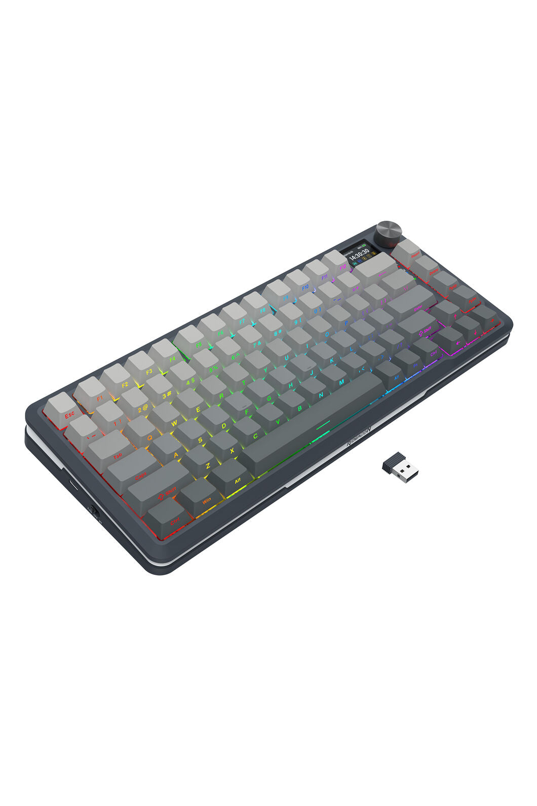 REDRAGON - K708GG-RGB-PRO Fleact 75% Keyboard - charcoal